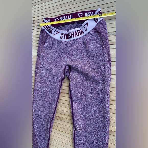 Gymshark Flex leggings size M Dark Ruby Marl / Blush Nude - Picture 8 of 10